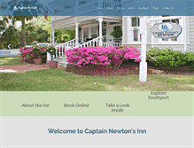 Tablet Screenshot of captainnewtonsinn.com